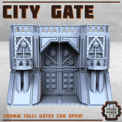City Fortress - Sci-Fi Space Industrial Terrain by Print Minis