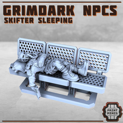 Grimdark NPCs Kit -  Sci-Fi Grimdark Civilians by Print Minis