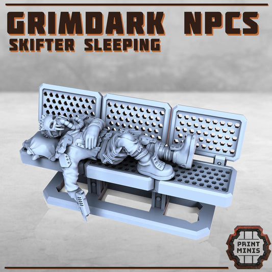 Grimdark NPCs Kit - Sci-Fi Grimdark Civilians by Print Minis