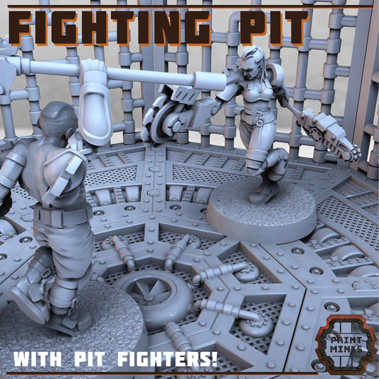 Cyborg Pit Fighters -  Sci-Fi Grimdark Mercenaries by Print Minis