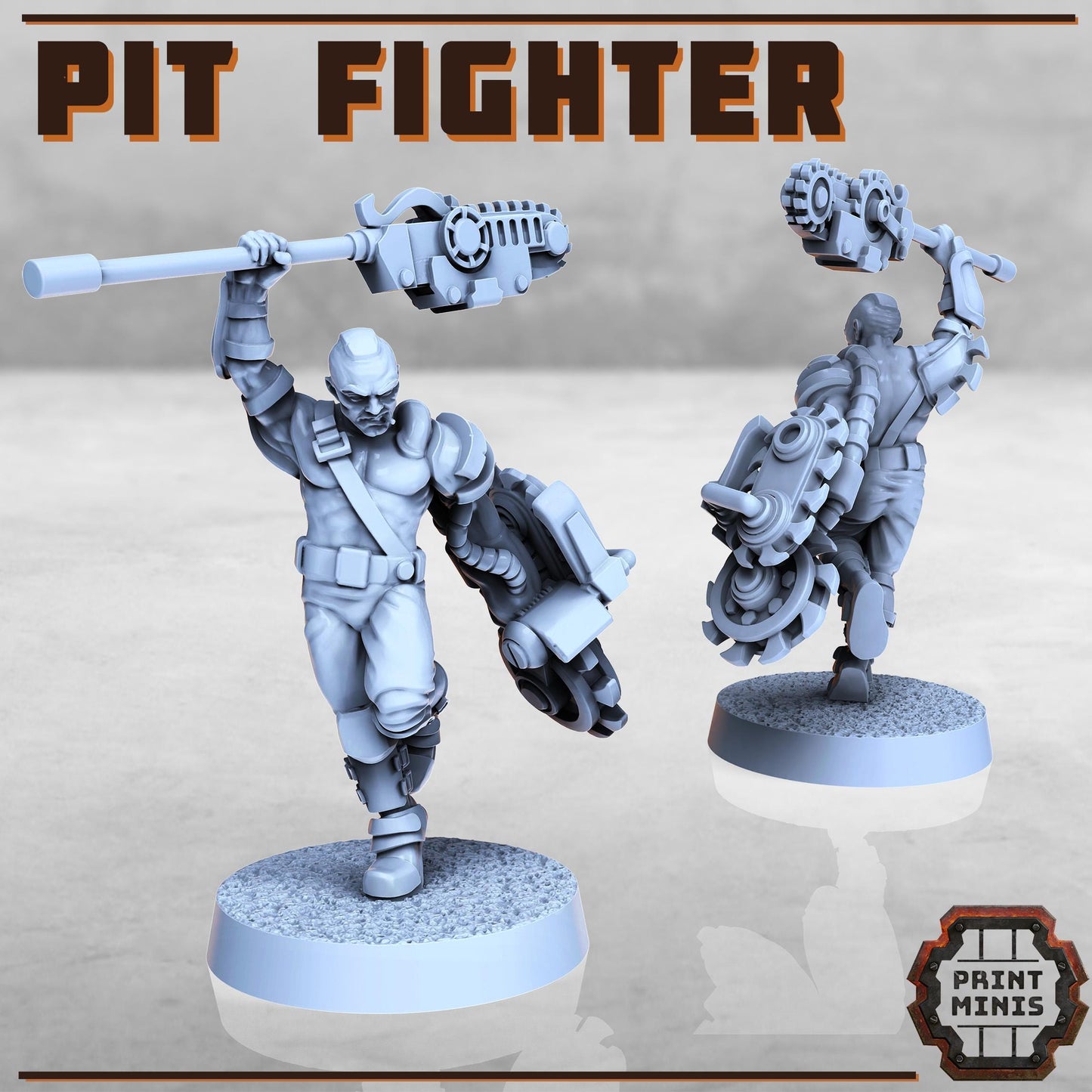 Cyborg Pit Fighters -  Sci-Fi Grimdark Mercenaries by Print Minis