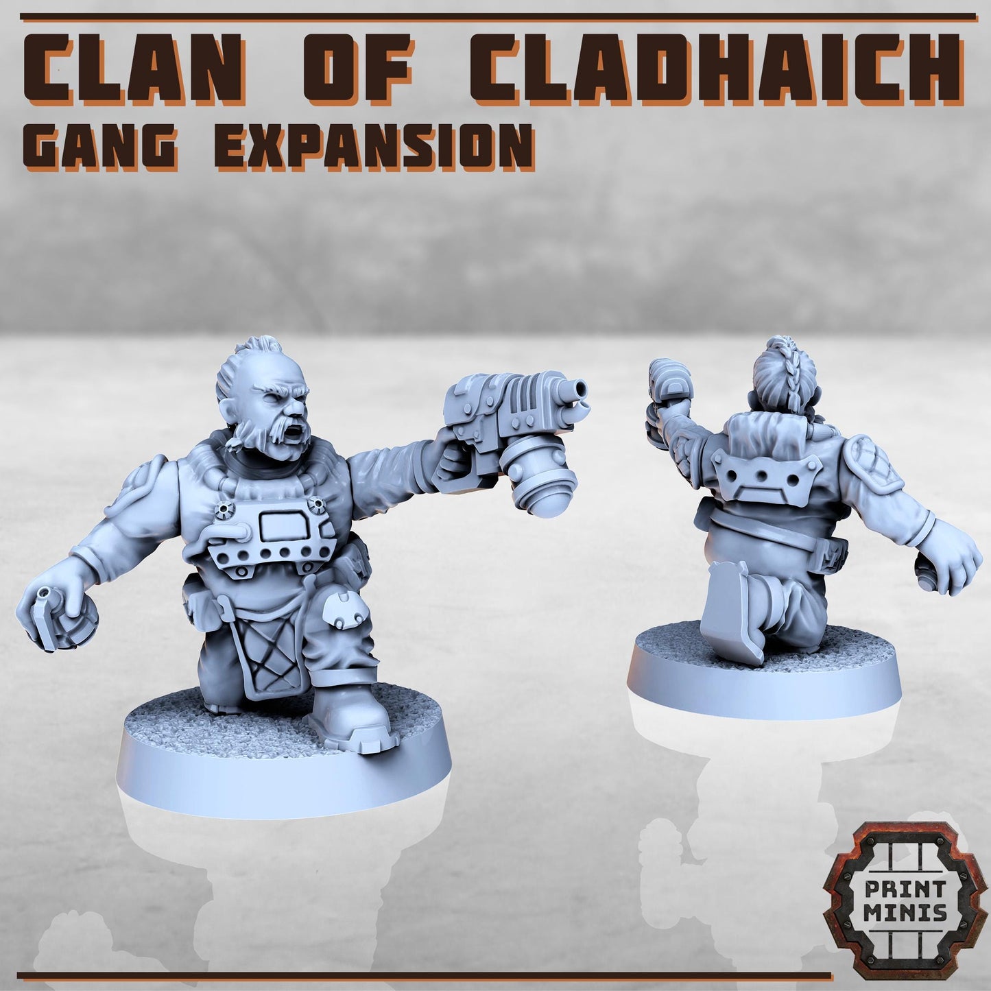 Clan of Cladhaich - Gang Expansion -  Sci-Fi Grimdark Space Dwarf Mercenaries by Print Minis