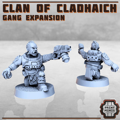 Clan of Cladhaich - Gang Expansion -  Sci-Fi Grimdark Space Dwarf Mercenaries by Print Minis