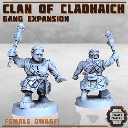Clan of Cladhaich - Gang Expansion -  Sci-Fi Grimdark Space Dwarf Mercenaries by Print Minis