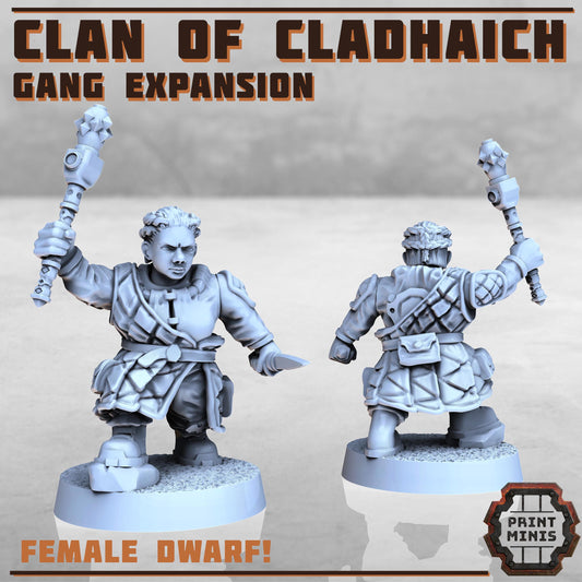 Clan of Cladhaich - Gang Expansion -  Sci-Fi Grimdark Space Dwarf Mercenaries by Print Minis