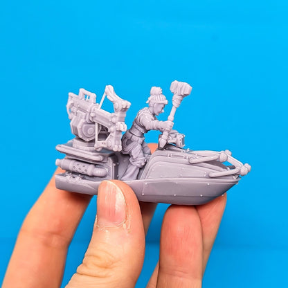 Scumrider - Sump Raft - Sci-Fi City Skirmish Wargaming Terrain by Print Minis