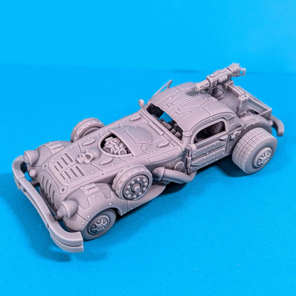 Classic Race Car - Angelika w/ Silent Spectres - Silent Spectre Gangers - Sci-Fi Grimdark Mercenaries by Print Minis