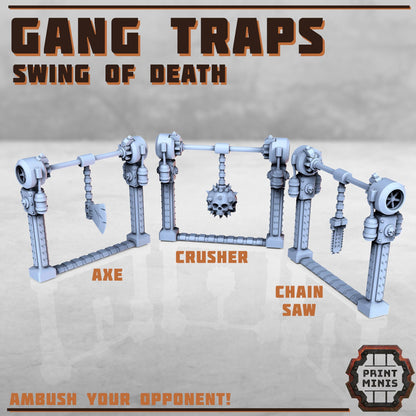 Dieselpunk Gang Traps -  Sci-Fi Grimdark City Skirmish Warfare Mercenaries by Print Minis