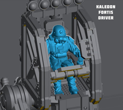 Harvester Bot with drivers - Corpse Harvester Cult -  Sci-Fi Grimdark Gang by Print Minis