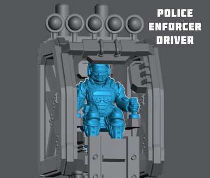 Harvester Bot with drivers - Corpse Harvester Cult -  Sci-Fi Grimdark Gang by Print Minis