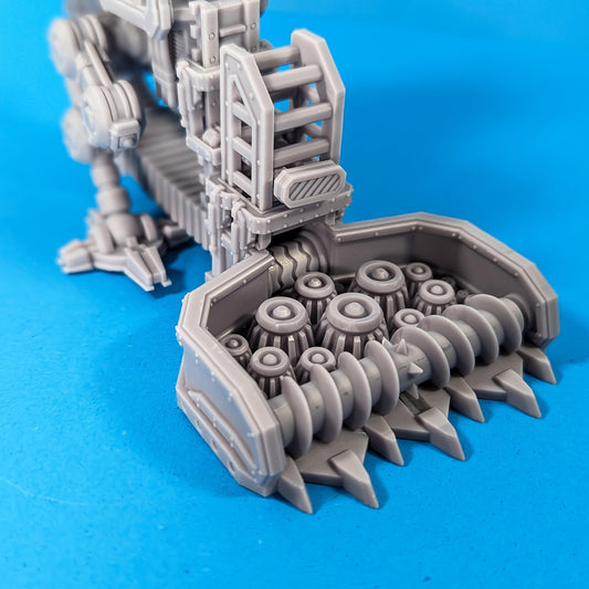 Harvester Bot with drivers - Corpse Harvester Cult -  Sci-Fi Grimdark Gang by Print Minis