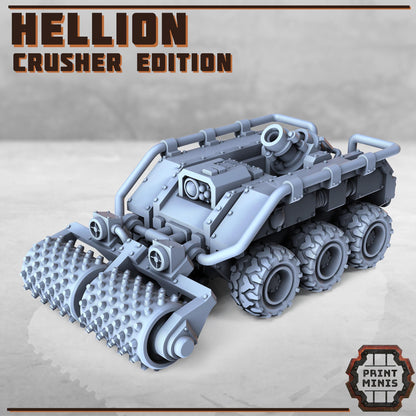 Hellion - Crusher Edition - Demolitions Vehicle and Remote Defence Vehicle - Kaledon Fortis Army, Sci-Fi Space Soldiers by Print Minis