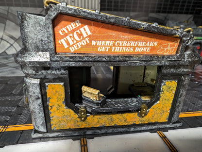 Market Vendor Stalls (interior details) - Sci-Fi City Skirmish Wargaming Terrain by Print Minis