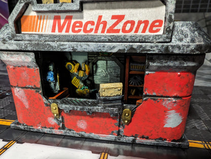 Market Vendor Stalls (interior details) - Sci-Fi City Skirmish Wargaming Terrain by Print Minis