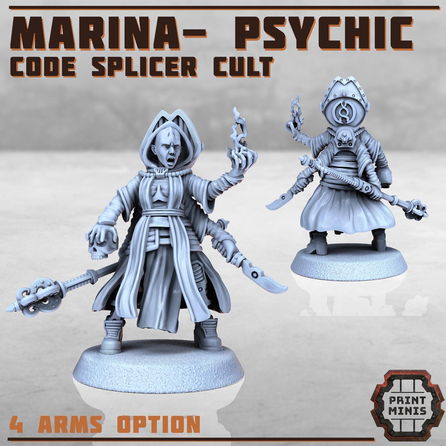 Marina - Code Splicer Cult -  Sci-Fi Grimdark Splicers by Print Minis