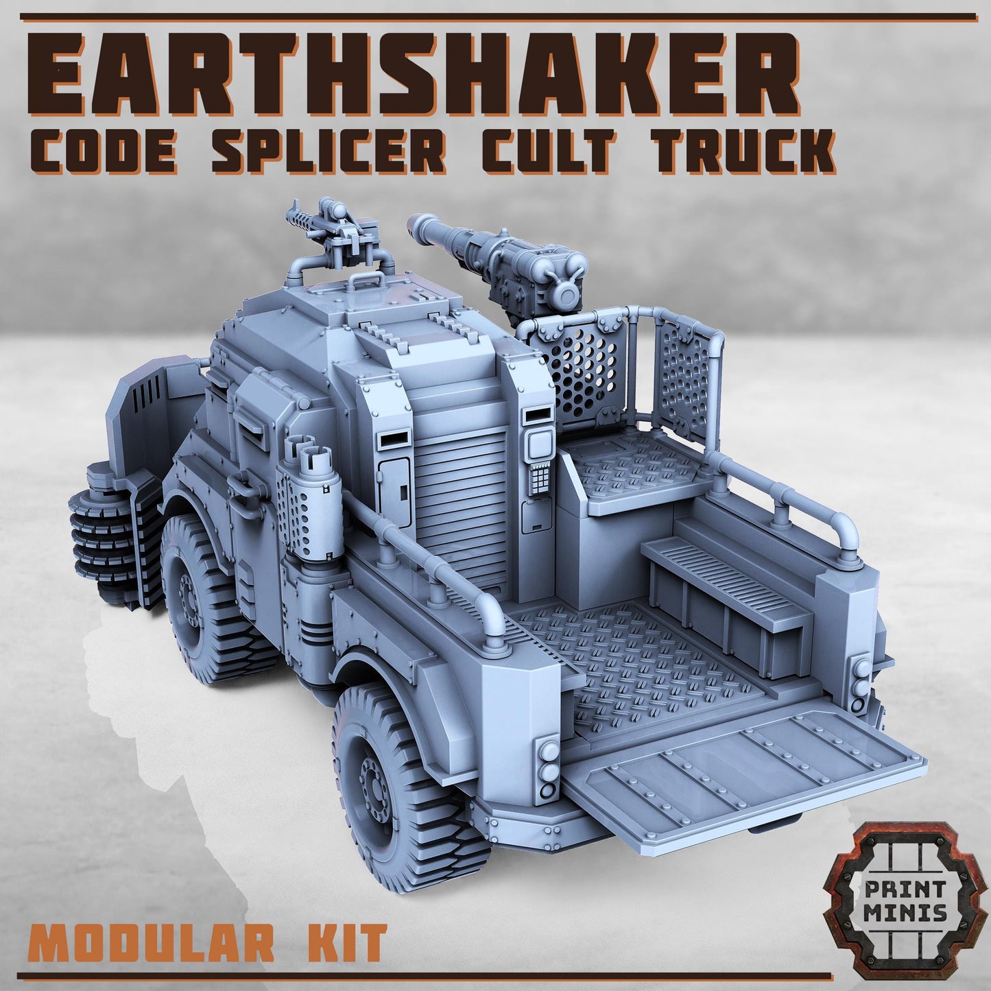 Earthshaker Truck - Code Splicer Cult -  Sci-Fi Grimdark Splicers by Print Minis