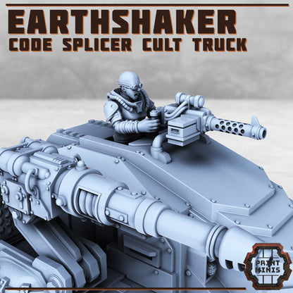 Earthshaker Truck - Code Splicer Cult -  Sci-Fi Grimdark Splicers by Print Minis