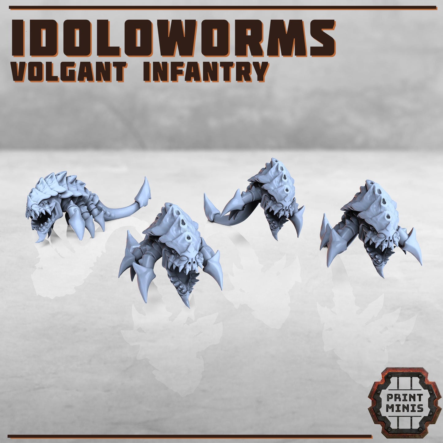 Idolonid - Volgant Infantry -  Sci-Fi Grimdark Bug aliens by Print Minis