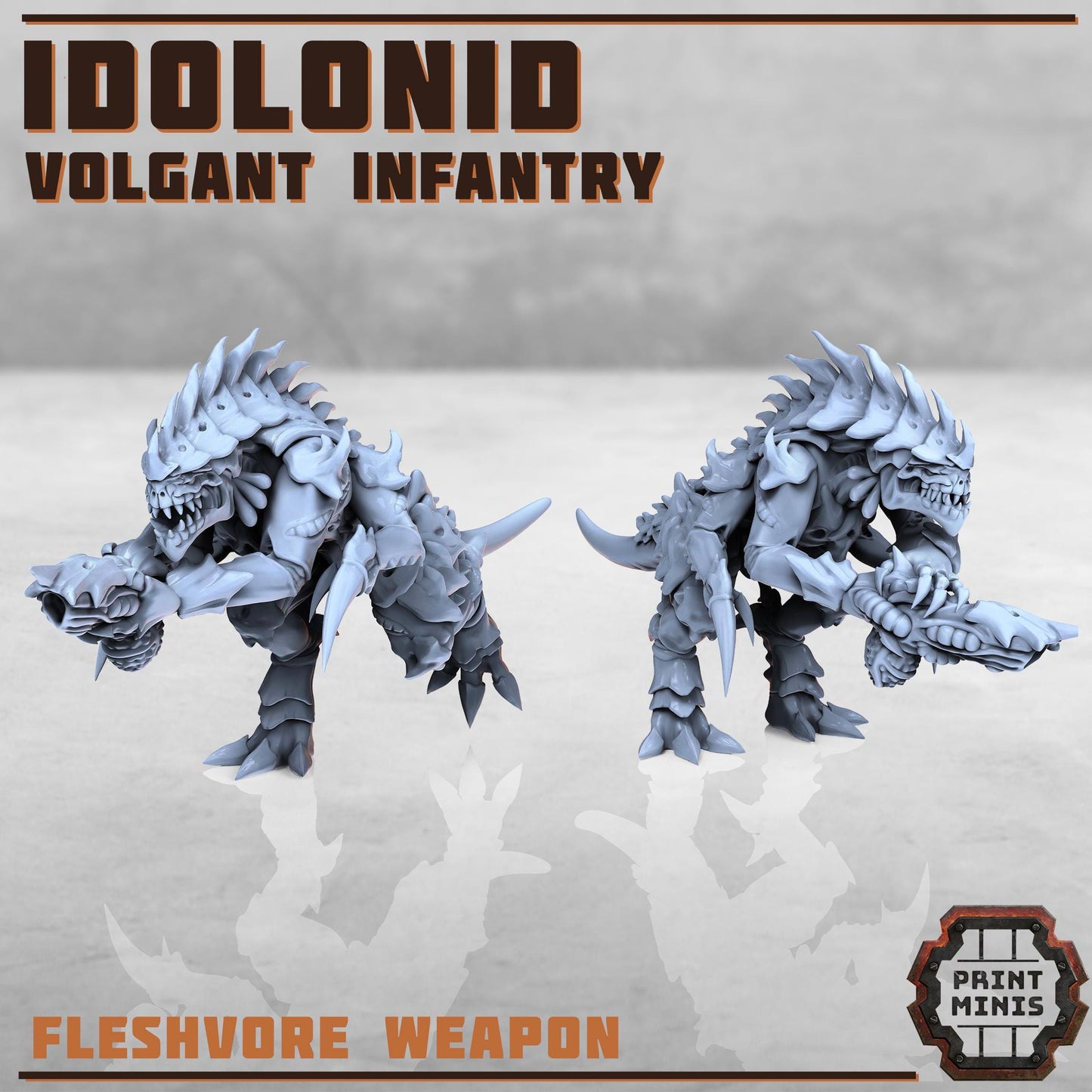 Idolonid - Volgant Infantry -  Sci-Fi Grimdark Bug aliens by Print Minis