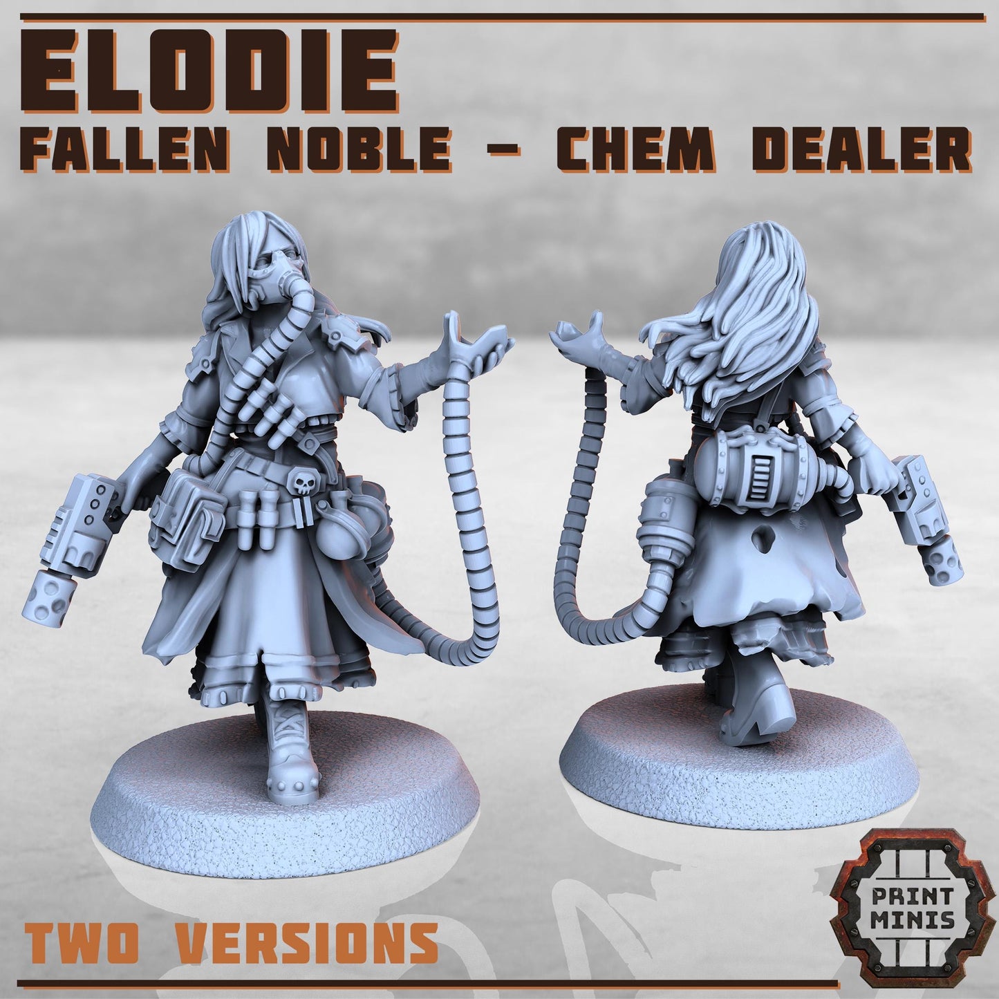Elodie - Chem Dealer -  Sci-Fi Grimdark Mercenaries by Print Minis