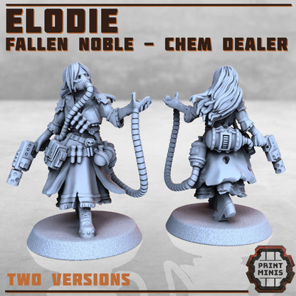 Elodie - Chem Dealer -  Sci-Fi Grimdark Mercenaries by Print Minis
