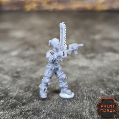 Outlaw Gang - Outcast Gangers - Sci-Fi Grimdark Mercenaries by Print Minis