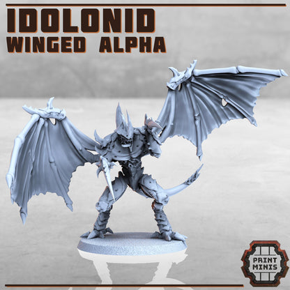 Winged Alpha - Idolonids -  Sci-Fi Grimdark Bug aliens by Print Minis