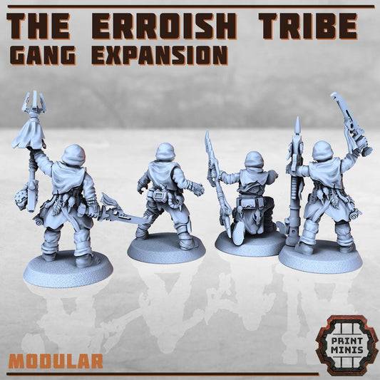 The Erroish Tribe - Gang Expansion -  Sci-Fi Grimdark Mercenaries by Print Minis