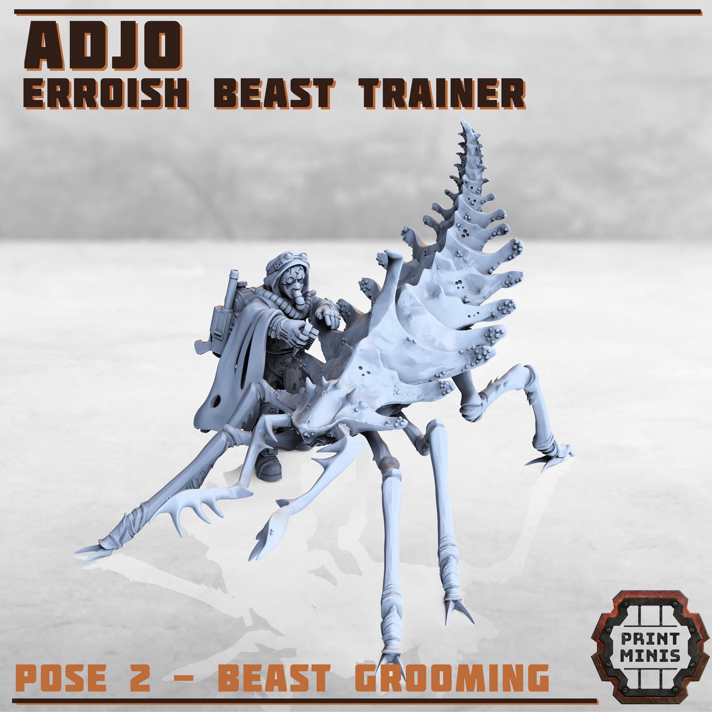 Erroish Beast Trainer and Sand Sprinters -  Sci-Fi Grimdark Mercenaries by Print Minis
