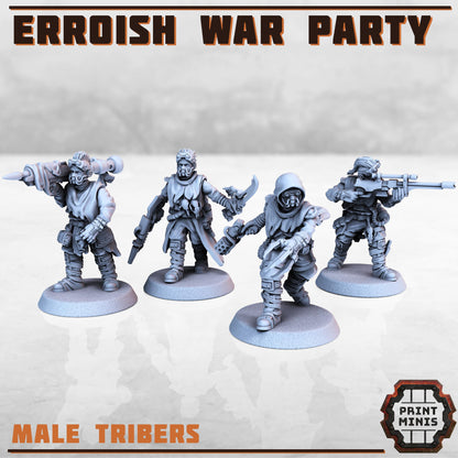 Erroish War Party - The Erroiish Tribe -  Sci-Fi Grimdark Mercenaries by Print Minis