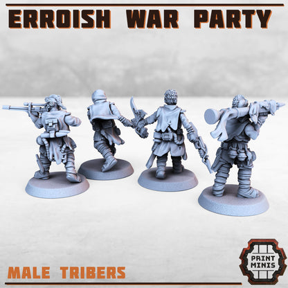 Erroish War Party - The Erroiish Tribe -  Sci-Fi Grimdark Mercenaries by Print Minis