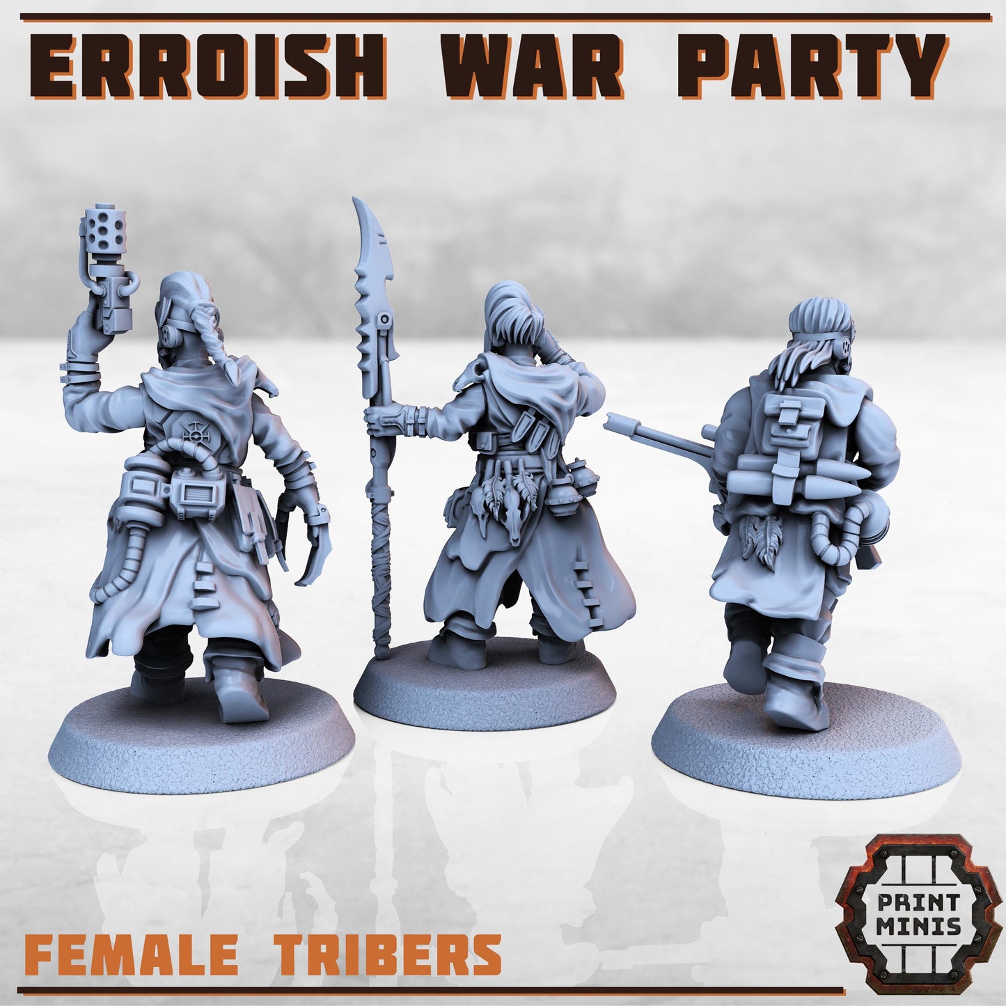 Erroish War Party - The Erroiish Tribe -  Sci-Fi Grimdark Mercenaries by Print Minis