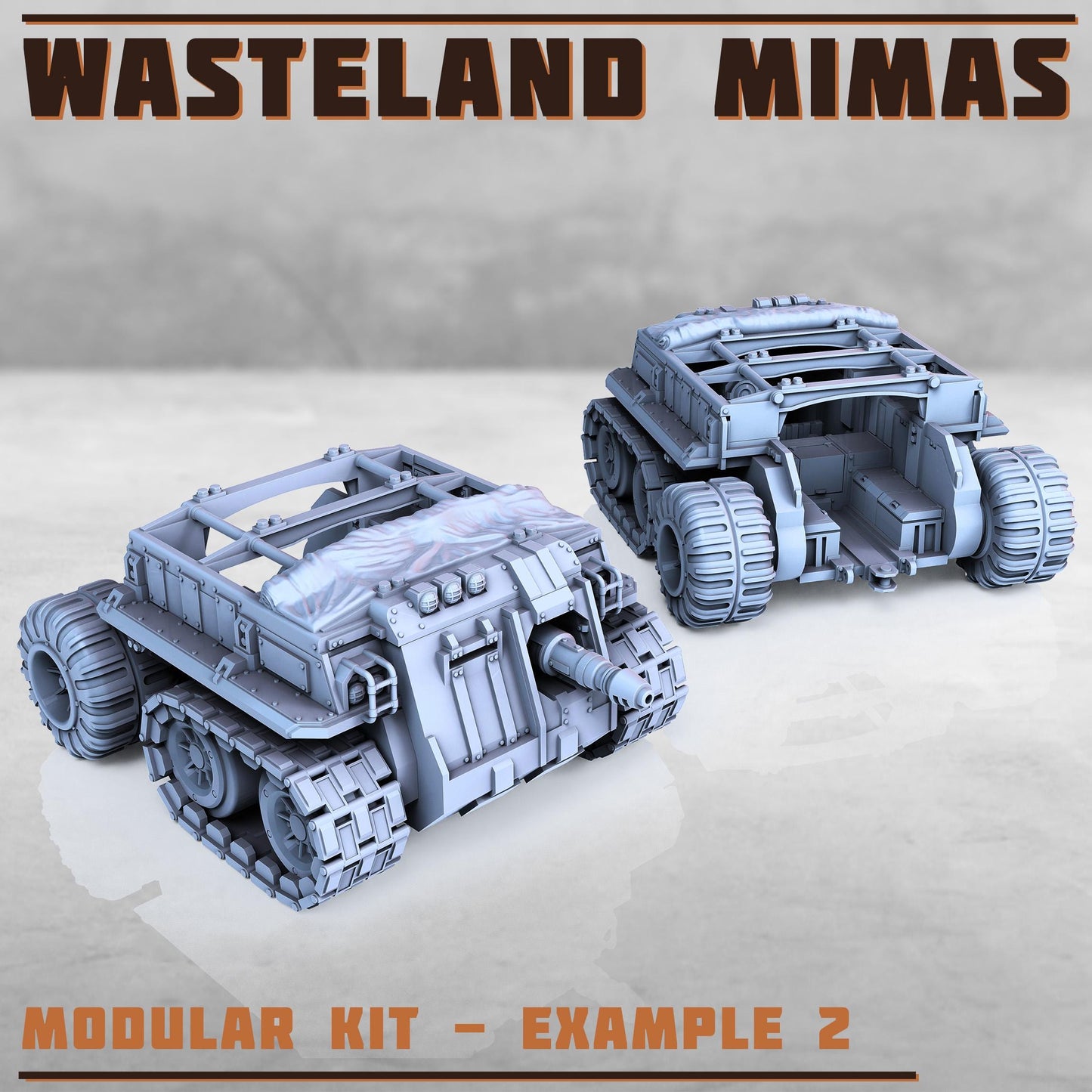 Wasteland Mimas Tank - Sci-Fi Grimdark Mercenaries by Print Minis