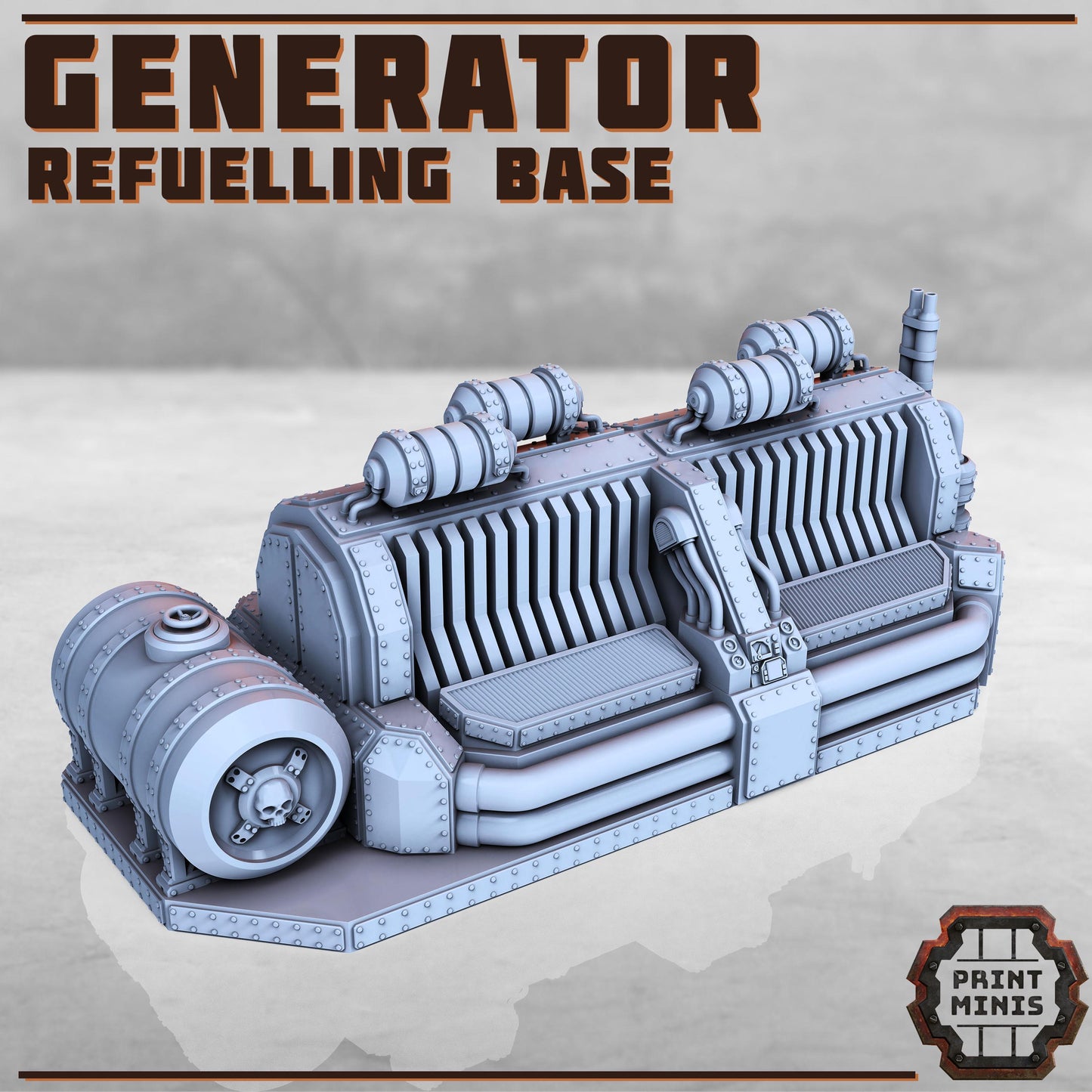 Generator - Refuelling Base - Sci-Fi Space Industrial Terrain by Print Minis