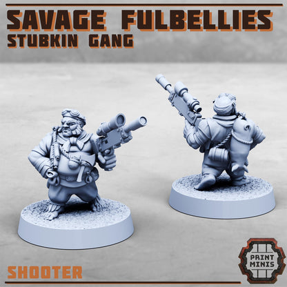 Savage Fulbellies - Stubkin Gang - Sci-Fi Grimdark Smallfolk by Print Minis
