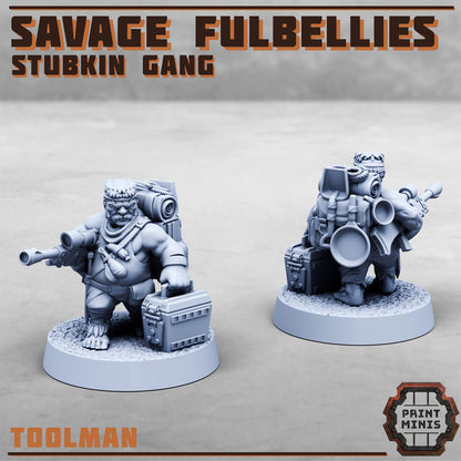 Savage Fulbellies - Stubkin Gang - Sci-Fi Grimdark Smallfolk by Print Minis