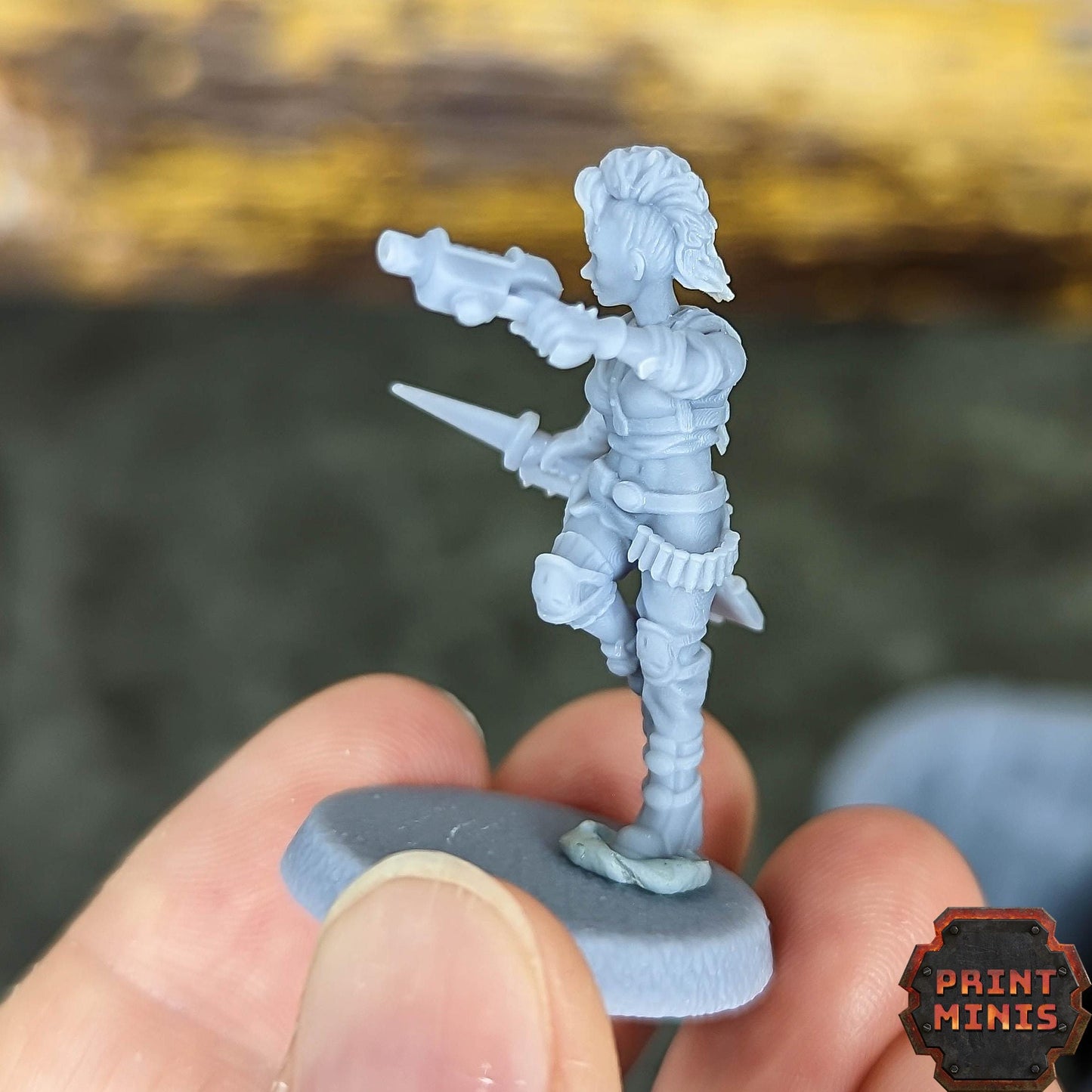 Bitter Nightshades Female Gang - Sci-Fi Grimdark City Skirmish Warfare Female Mercenaries by Print Minis