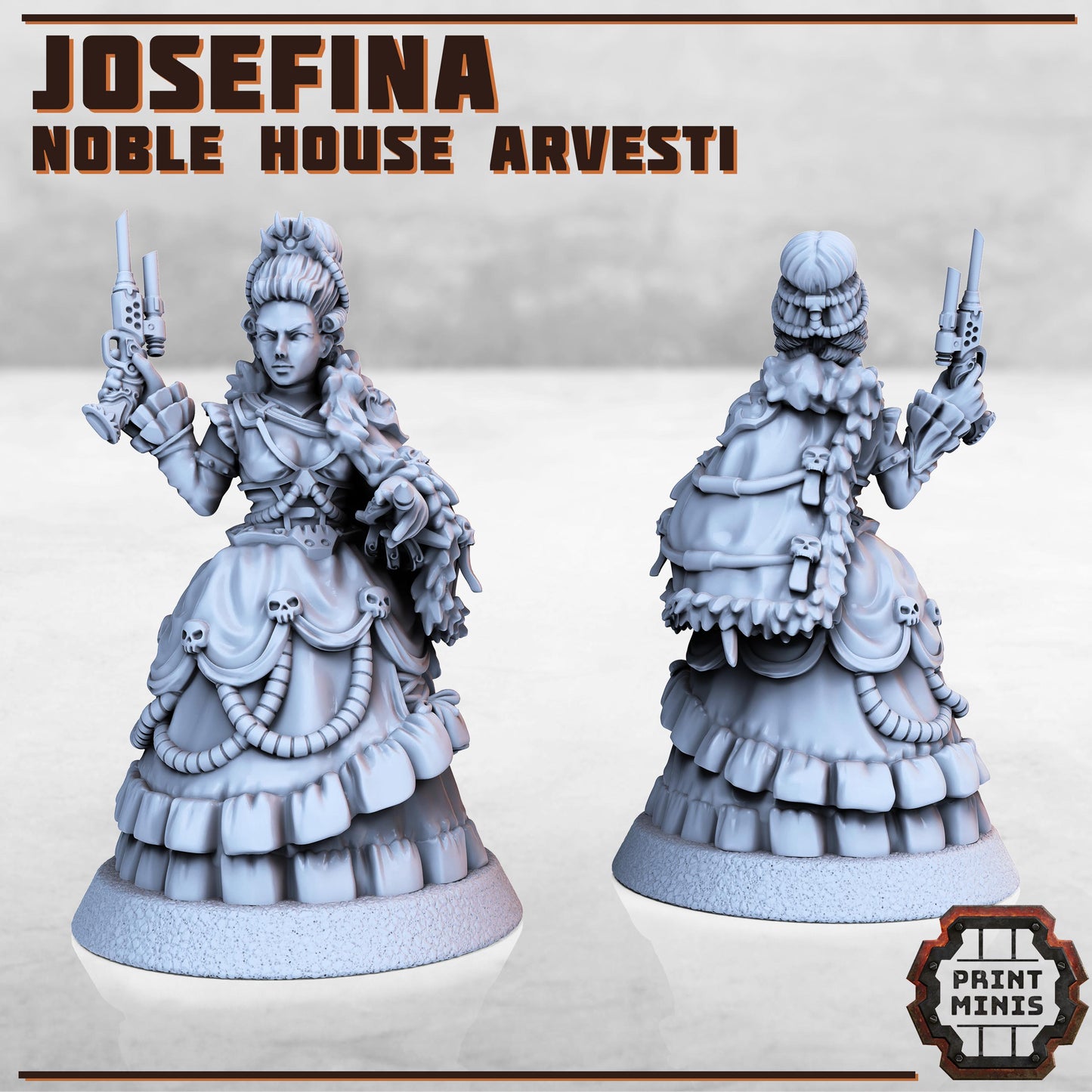 Josefina - Noble Courtier -  Sci-Fi Grimdark Mercenaries by Print Minis