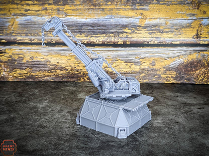 Heavy Lift Crane - Sci-Fi Space Industrial Terrain by Print Minis