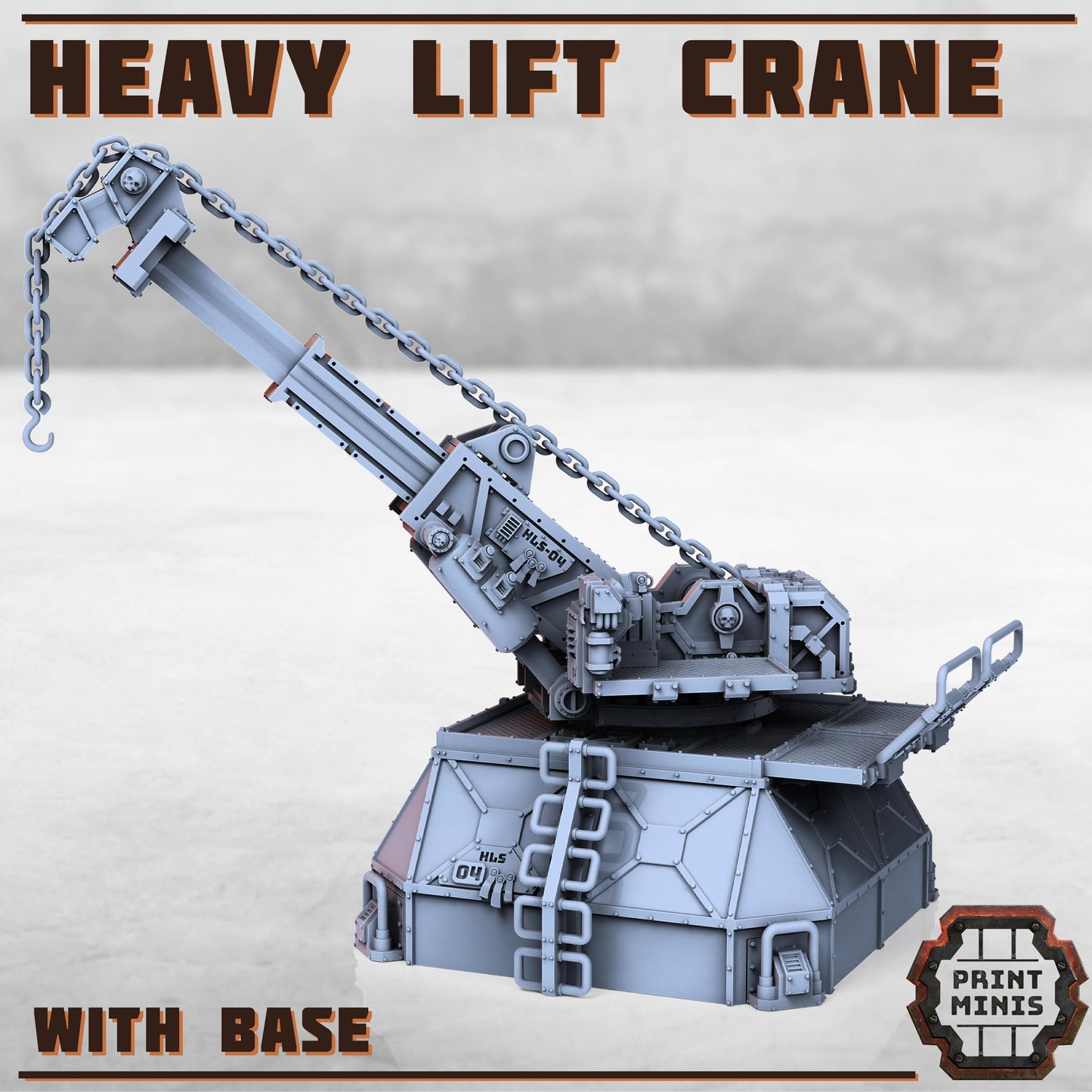 Heavy Lift Crane - Sci-Fi Space Industrial Terrain by Print Minis