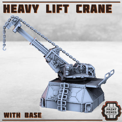 Heavy Lift Crane - Sci-Fi Space Industrial Terrain by Print Minis