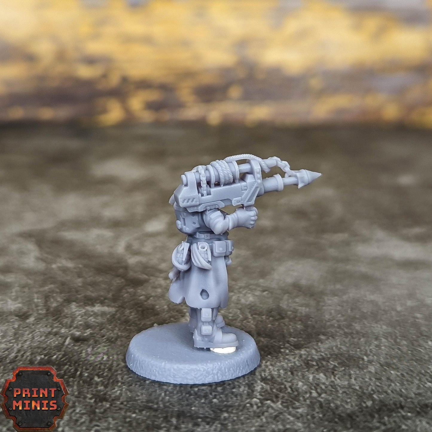 Jacquette - Bounty Hunter -  Sci-Fi Grimdark Mercenaries by Print Minis