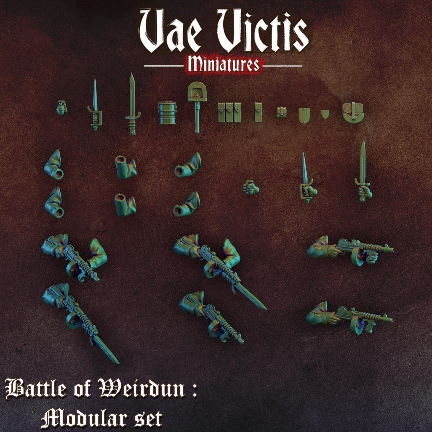 Battle Of Weirdun : modular set, Trench Weird War by Vae Victis, perfect for Wargames and RPGs