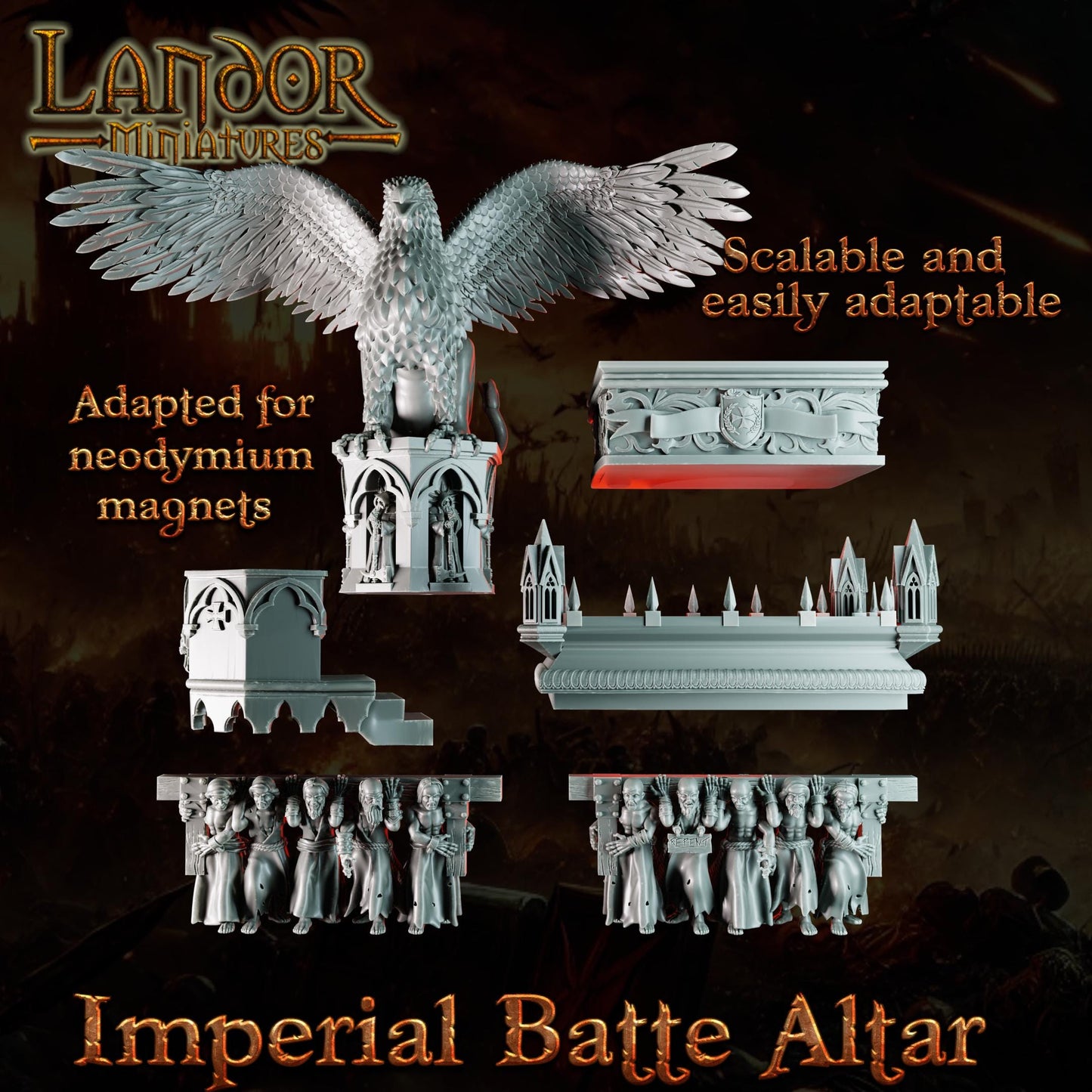 Imperial Battle Altar, Modular Empire miniatures by Landor Miniatures! Empire for Fantasy Wargames