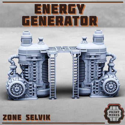 Plasma Energy Generator - Sci-Fi Space Industrial Terrain by Print Minis