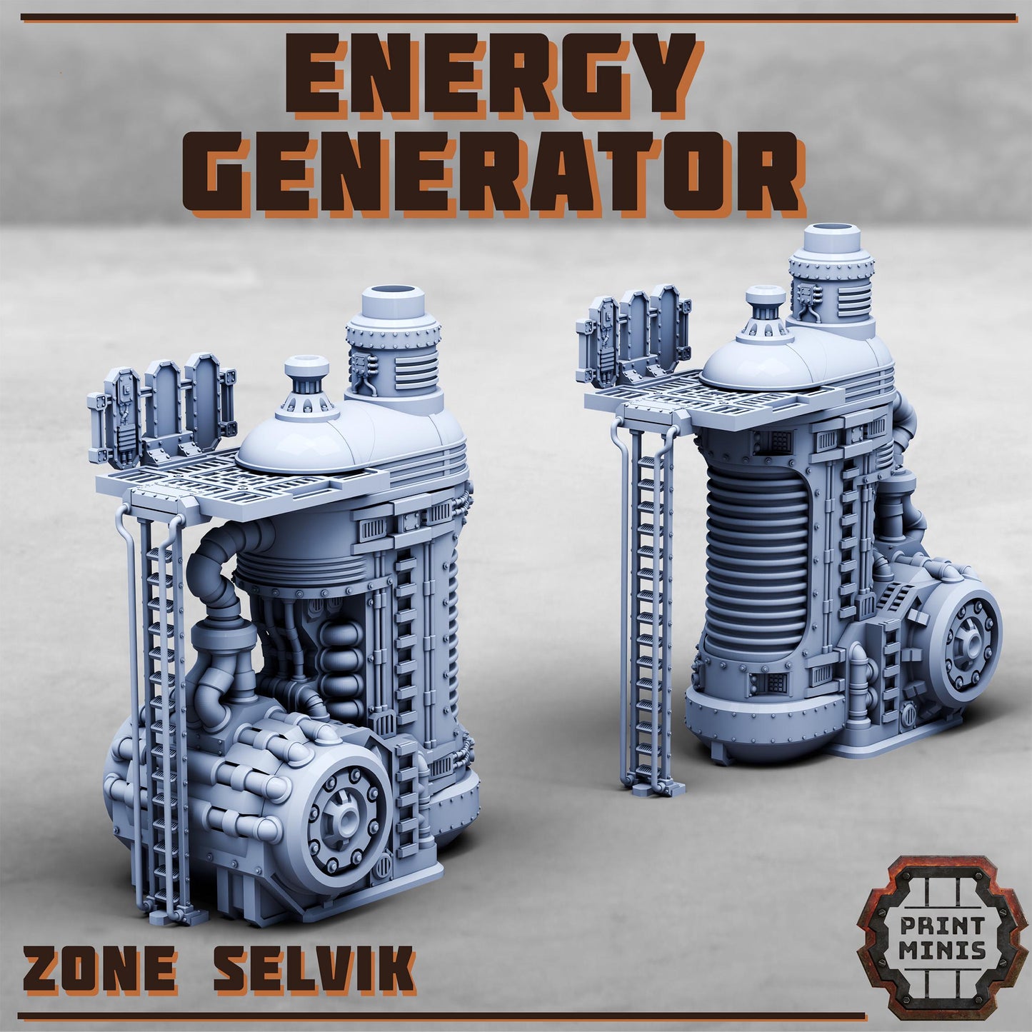 Plasma Energy Generator - Sci-Fi Space Industrial Terrain by Print Minis