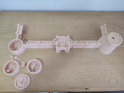 Modular Desert Fort - Tabletop Terrain - 28 MM 3D Printed Terrain by MiniatureLand, Perfect for Wargaming and RPGs