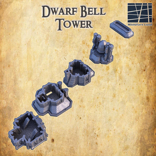 Dwarf Bell House - Tabletop Terrain - 28 MM, Tabletop 3D Printed Terrain by MiniatureLand, Perfect for Wargaming and RPGs