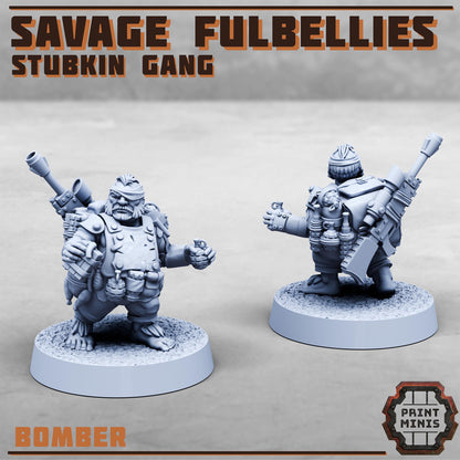 Savage Fulbellies - Stubkin Gang - Sci-Fi Grimdark Smallfolk by Print Minis