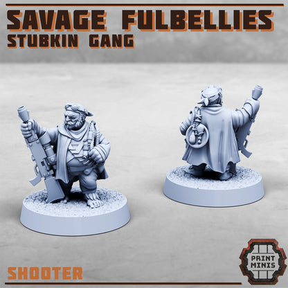 Savage Fulbellies - Stubkin Gang - Sci-Fi Grimdark Smallfolk by Print Minis